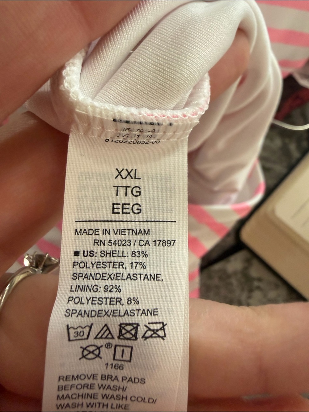NWT Old Navy One Piece Pink Stripe Swimsuit - Picture 12 of 13